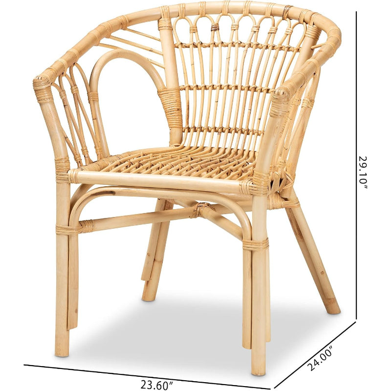 Natural Rattan Dining Chair