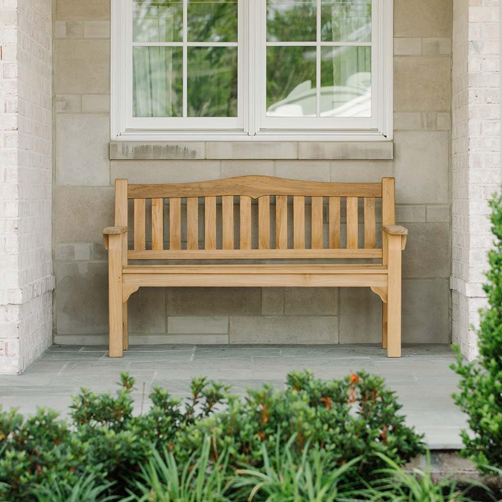 Teak 73" Patio Bench
