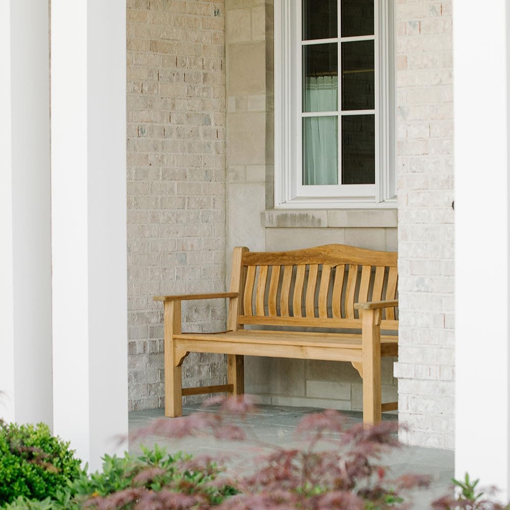 Teak 73" Patio Bench