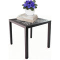 Square Aluminum Rustproof Patio Side Table