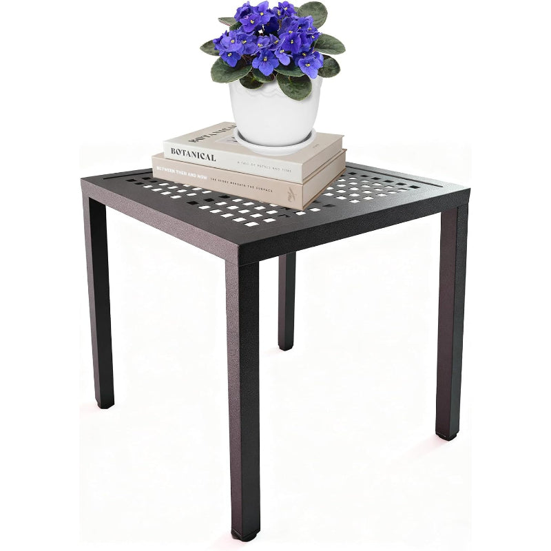 Square Aluminum Rustproof Patio Side Table