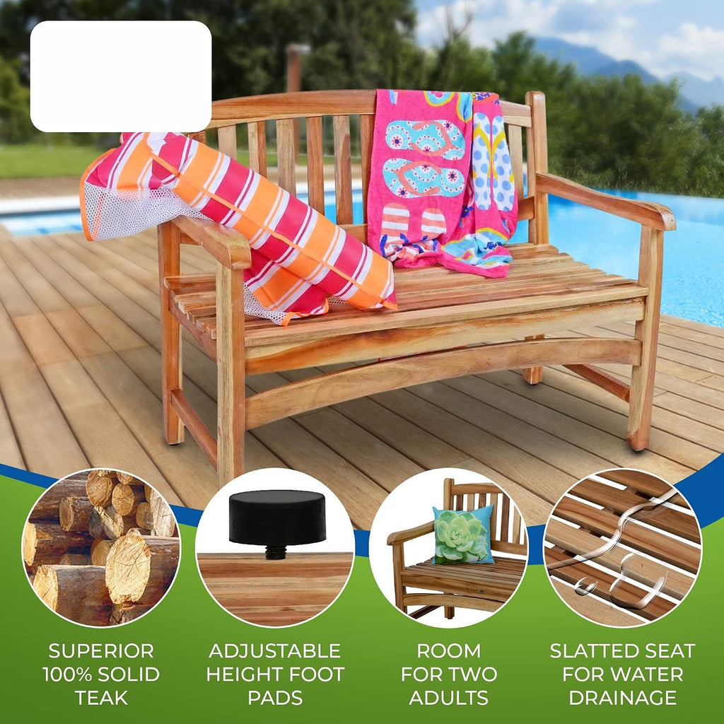51" Teak Garden Bench