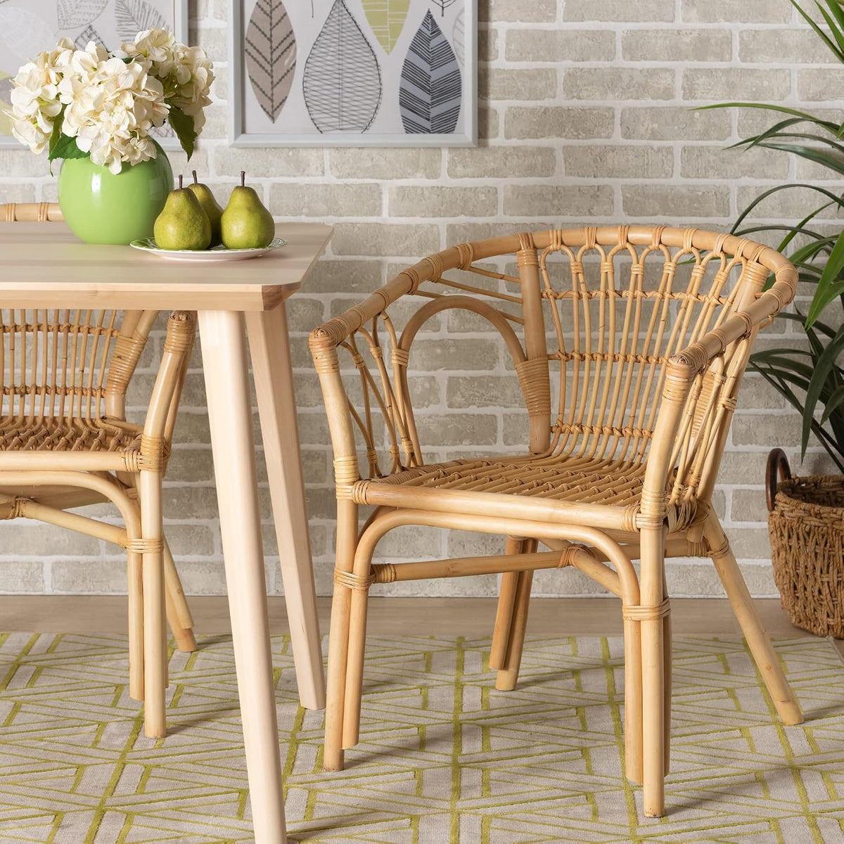 Natural Rattan Dining Chair