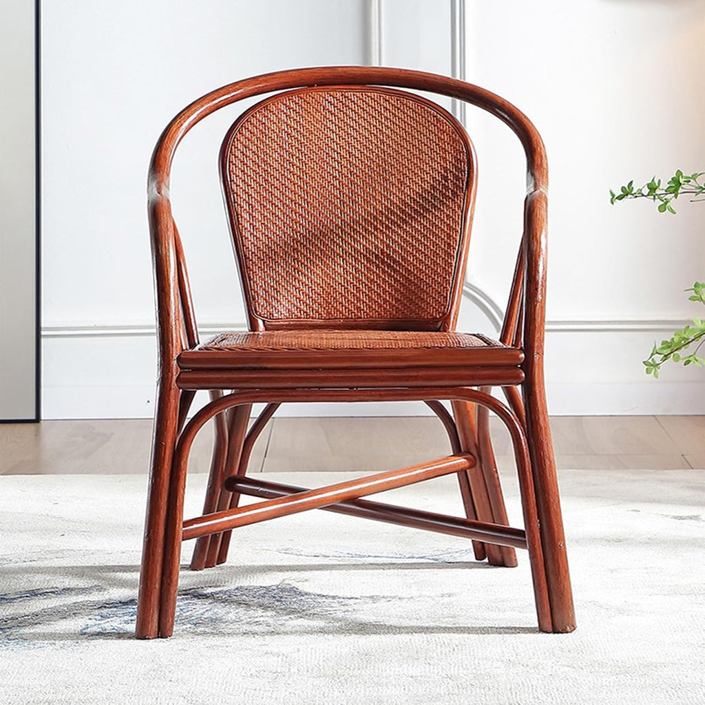 Natural Rattan Stackable Bistro Armchair
