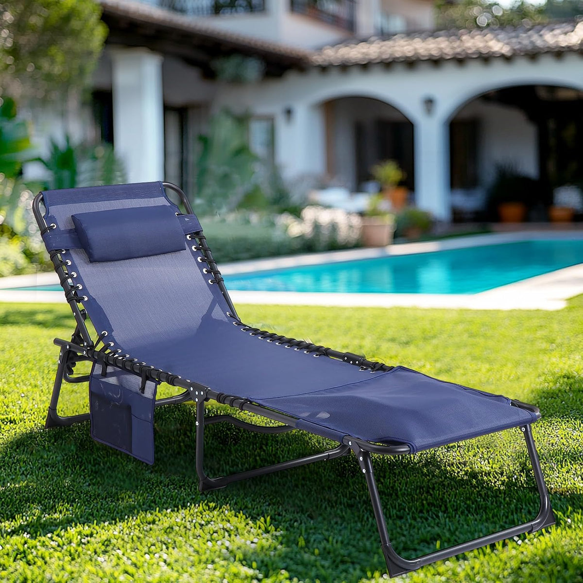 Set of 2 Folding Tanning Lounge Chairs