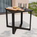 Black Square Patio Side Table