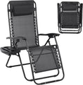 Zero Gravity Black Folding Lounge Chair