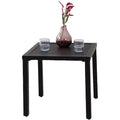 Black Metal Square Outdoor Side Table