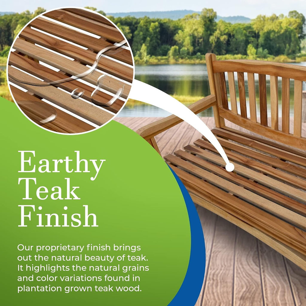 51" Teak Garden Bench