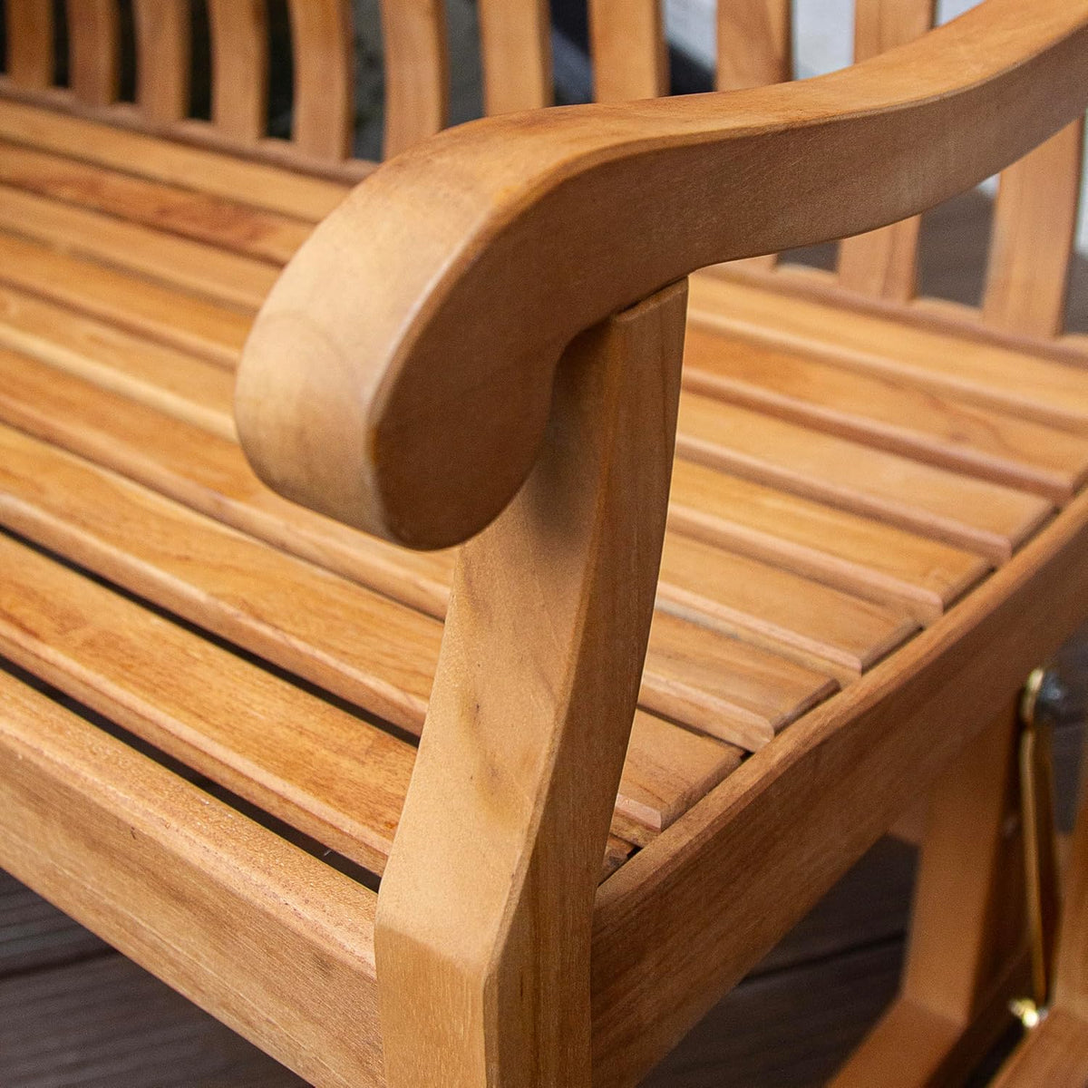 Teak Wood Glider Bench