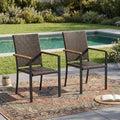 Stackable Wicker Patio Dining Chairs