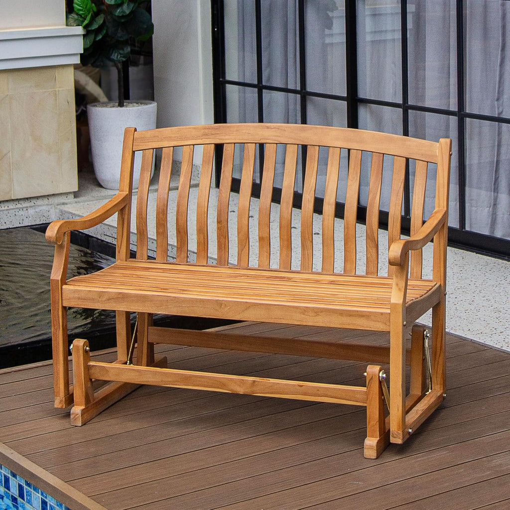 Teak Wood Glider Bench